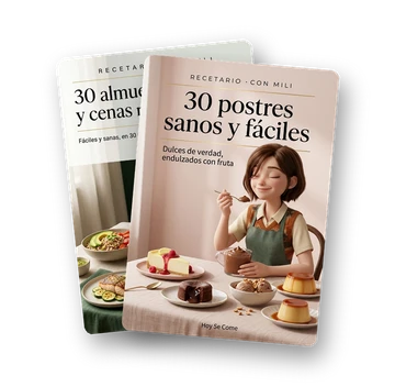 Los dos recetarios: 30 postres sanos y fáciles y 30 almuerzos y cenas rápidas