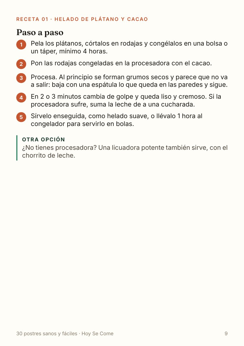 Receta del helado de plátano y cacao: el paso a paso